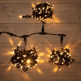 NEON-NIGHT Гирлянда "LED ClipLight" 24V, 3 нити по 10 метров, цвет диодов ТЕПЛЫЙ БЕЛЫЙ