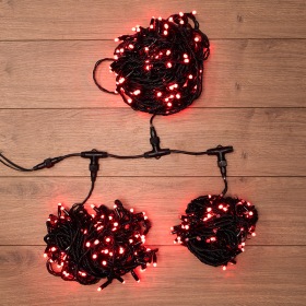 NEON-NIGHT Гирлянда "LED ClipLight" 24V, 3 нити по 20 м, свечение с динамикой, цвет диодов Красный