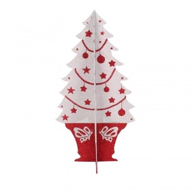 NEON-NIGHT Фигура "Елочка складная" 3D, 56*30 см, цвет красный/белый