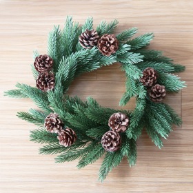 NEON-NIGHT Еловый венок с шишками, диаметр 45см, Литой