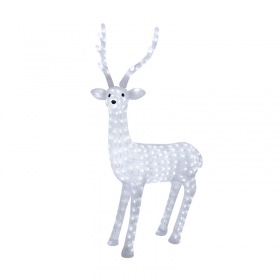 NEON-NIGHT Акриловая светодиодная фигура "Северный олень" 130 см, 380 светодиодов, IP44 понижающий трансформатор в комплекте, NEON-NIGHT