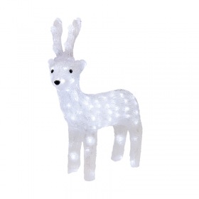 NEON-NIGHT Акриловая светодиодная фигура "Северный олень" 45 см, 100 светодиодов, IP44 понижающий трансформатор в комплекте, NEON-NIGHT