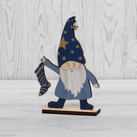 NEON-NIGHT Деревянная фигурка «Гном с носком» 15х4х17 см NEON-NIGHT