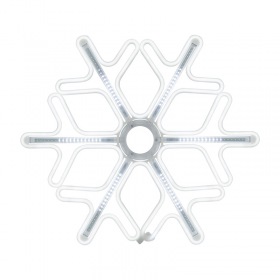 NEON-NIGHT Фигура «Снежинка» из гибкого неона с эффектом тающих сосулек, 60х60 см, цвет свечения белый NEON-NIGHT