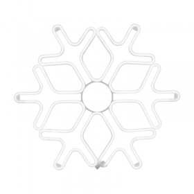 NEON-NIGHT Фигура «Снежинка» из гибкого неона, 60х60 см, цвет свечения белый NEON-NIGHT