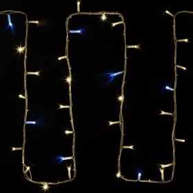 NEON-NIGHT Гирлянда модульная «Дюраплей LED» 20 м, 200 LED, белый каучук, мерцающий Flashing (каждый 5-й диод) свечение теплое белое