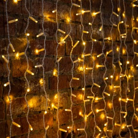 NEON-NIGHT Гирлянда Светодиодный Дождь 2х3 м, эффект мерцания, прозрачный провод, 230 В, диоды цвет теплый белый