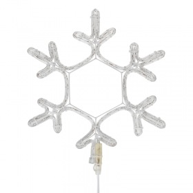 NEON-NIGHT Фигура Снежинка цвет свечения синий, размер 45х38 см NEON-NIGHT