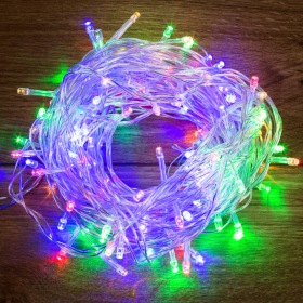 NEON-NIGHT Гирлянда Твинкл-Лайт 20 м, прозрачный ПВХ, 160 LED, цвет мультиколор