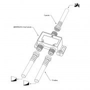 ДЕЛИТЕЛЬ ТВ х 2 под F разъём 5-2500 МГц СПУТНИК | Фото 5
