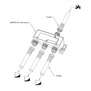 ДЕЛИТЕЛЬ ТВ х 3 под F разъём 5-2500 МГц СПУТНИК | Фото 4