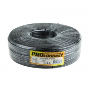 Кабель RG-6U (75 Ом), CCS/Al/Al 48 % (бухта 100 м) черный (OUTDOOR) PROconnect | Фото 1