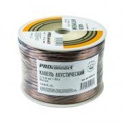 Кабель акустический, 2х0. 35 мм², прозрачный BLUELINE, 100 м. PROCONNECT | Фото 1