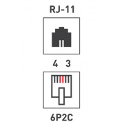Телефонная розетка - 2 6P-2C PROCONNECT | Фото 3
