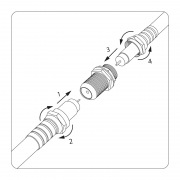 ПЕРЕХОД гнездо F - гнездо F "БОЧКА" без кольца PROCONNECT | Фото 3