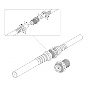 ПЕРЕХОД гнездо F - гнездо F "БОЧКА" | Фото 3