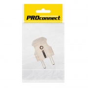 Вилка прямая с/з кремовая 16 А PROconnect | Фото 1