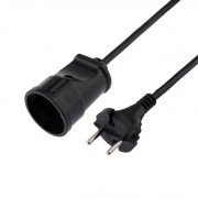 Удлинитель-шнур на рамке PROconnect ПВС 2х0.75, 10 м, б/з, 6 А, 1300 Вт, IP20, черный (Сделано в России) | Фото 2