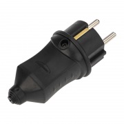 Вилка прямая влагозащищенная 2P+PE 230V, 16 А, IP44 каучук PROconnect | Фото 3