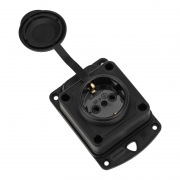 Розетка штепсельная влагозащищенная стационарная ОУ, 2P+PE 230V,16 А, IP44 каучук PROconnect | Фото 5