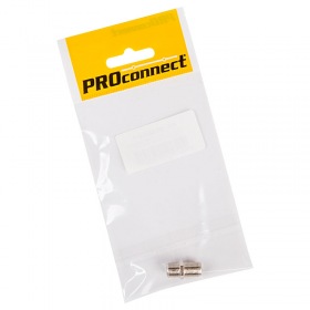 PROCONNECT Переходник антенный, (гнездо F - гнездо F), бочка, (1шт.) (пакет)  PROconnect