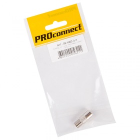 PROCONNECT Переходник антенный, (гнездо F - штекер TV), (1шт.) (пакет)  PROconnect