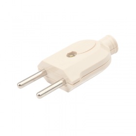 PROCONNECT Вилка прямая б/з кремовая 10 А PROconnect