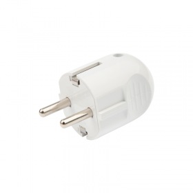 PROCONNECT Вилка прямая с/з белая 16А PROCONNECT