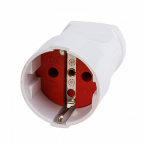 PROCONNECT Розетка переносная с/з белая 16А