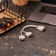 ПЕРЕХОДНИК шт. VGA - 2гн. VGA (провод) серый | Фото 1