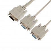 ПЕРЕХОДНИК шт. VGA - 2гн. VGA (провод) серый | Фото 3