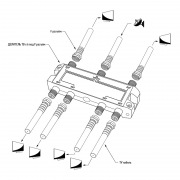 ДЕЛИТЕЛЬ ТВ х 6 под F разъём 5-2500 МГц СПУТНИК | Фото 5