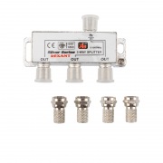 ДЕЛИТЕЛЬ ТВ x 3 + 4шт. F BOX 5-1000 МГц Silver | Фото 3