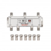 ДЕЛИТЕЛЬ ТВ краб x 6 + 7шт. F BOX 5-1000 МГц Silver | Фото 3