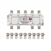 ДЕЛИТЕЛЬ ТВ x 8 + 9шт. F BOX 5-1000 МГц Silver | Фото 3