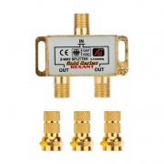 ДЕЛИТЕЛЬ ТВ краб x 2 + 3шт. F BOX 5-1000 МГц GOLD | Фото 3