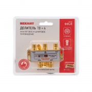 ДЕЛИТЕЛЬ ТВ x 4 + 5шт. F BOX 5-1000 МГц GOLD | Фото 2