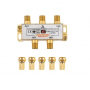 ДЕЛИТЕЛЬ ТВ x 4 + 5шт. F BOX 5-1000 МГц GOLD | Фото 3