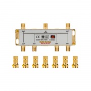 ДЕЛИТЕЛЬ ТВ x 6 + 7шт. F BOX 5-1000 МГц GOLD | Фото 1