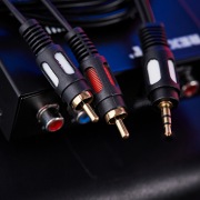 Шнур 3.5 Stereo Plug - 2RCA Plug 1.5М (GOLD) | Фото 2