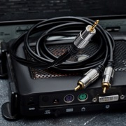 Шнур 3.5 Stereo Plug - 2RCA Plug 1.5М (GOLD) металл | Фото 3