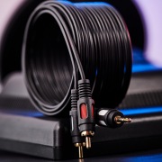 Шнур 3.5 Stereo Plug-2RCA Plug 5М (GOLD) | Фото 2