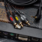 Шнур 3.5мм 4C Plug - 3RCA Plug 1.5M (GOLD) | Фото 6