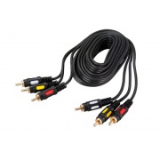 Шнур 3RCA Plug - 3RCA Plug 3М (GOLD) | Фото 1