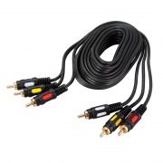 Шнур 3RCA Plug - 3RCA Plug 5М (GOLD) | Фото 1