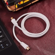 Шнур TV PLUG - TV JACK 1.5М Белый | Фото 1