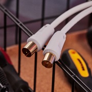 Шнур TV PLUG - TV JACK 1.5М Белый | Фото 4