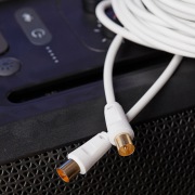Шнур TV PLUG-TV JACK 15М Белый | Фото 3