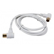 Шнур TV PLUG-TV JACK 5М Угловой Белый | Фото 1