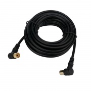 Шнур TV PLUG-TV JACK 5М Угловой Черный | Фото 1